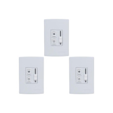 Kit C/3 - Qualitronix Controle Vent/Lamp Emb.Desliz-Qv36