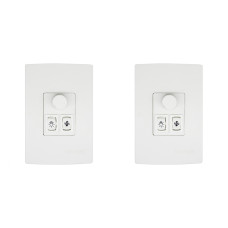 Kit C/2 - Qualitronix Controle Vent/Lamp 1 Lampada-Qv371
