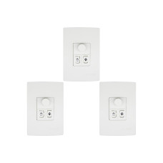 Kit C/3 - Qualitronix Controle Vent/Lamp 1 Lampada-Qv371