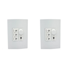 Kit C/2 - Qualitronix Controle Vent/Lamp 3 Lampada-Qv373