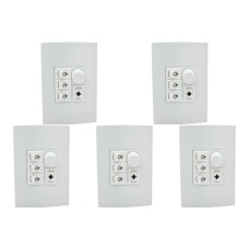 Kit C/5 - Qualitronix Controle Vent/Lamp 3 Lampada-Qv373