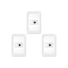 Kit C/3 - Conjunto Pial Pop Modulo Com Placa 4X2 - 1 Toma...
