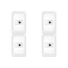 Kit C/4 - Conjunto Pial Pop Modulo Com Placa 4X2 - 1 Toma...
