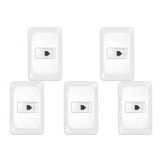 Kit C/5 - Conjunto Pial Pop Modulo Com Placa 4X2 - 1 Toma...