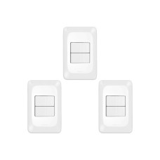 Kit C/3 - Conjunto Pial Pop Modulo Com Placa 4X2 - 2 Simp...