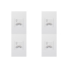 Kit C/4 - Conjunto Qualitronix Tomada Com Dps Protector F...