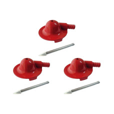 Kit C/3 - Irrigador Chuvisco Fico Zamac Vermelho