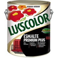 Tinta Esmalte. Galao 3,6 Litros Sintetico Prem.Lukscolor Branco Fosco