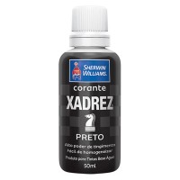 Corante Xadrez 50Ml Preto - Kit C/12 Unidades