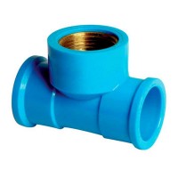 Viqua Azul Tee Liso Liso Rosca 20Mm X 1/2''  1010201 - Kit C/10