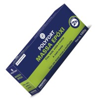 Adesivo Epoxi Massa Polyfort 100Gr Pulvitec  Da005 - Kit C/12