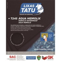 Lixa Dagua Tatu  180 Hidrolix  T24501800050 - Kit C/50