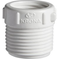 Bucha Branca Krona Reducao Rosca Rosca 3/4X1/2 208 - Kit C/50 