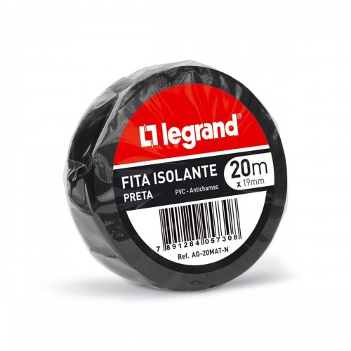 Fita Isolante Legrand 20M X 19Mm  Ag-20Mat-N - Kit C/10