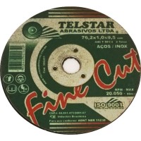 Disco De Corte Para Inox Telstar  3 X 1,0Mm X 3/8  306201 - Kit C/5