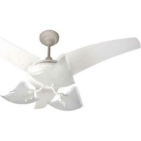 Ventilador Teto Majestic Lumina Com Lustre 220V Branco   1608