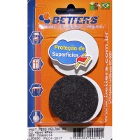 Feltro Aa Better Cinza Redondo 46X3 4Pecas Bribts000013