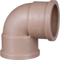 Cotovelo Marrom Krona Liso Liso 110Mm X 90 432