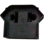 Pino Adaptador (Entrada =2 Redondo/Saida =2 Universal) Fernik Preto 508-1-1 - Kit C/20 