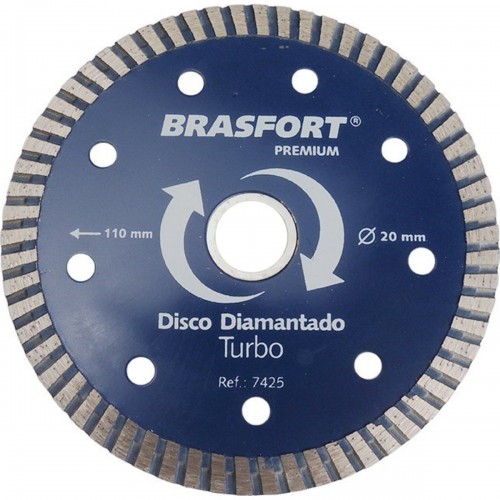 Disco Diamantado Brasfort Premium Turbo 110Mm 7425