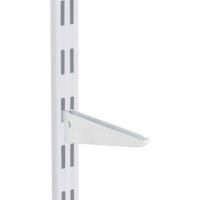 Suporte Prateleira Multivisao Aco Duplo Branco 17Cm Trilho Sd-17