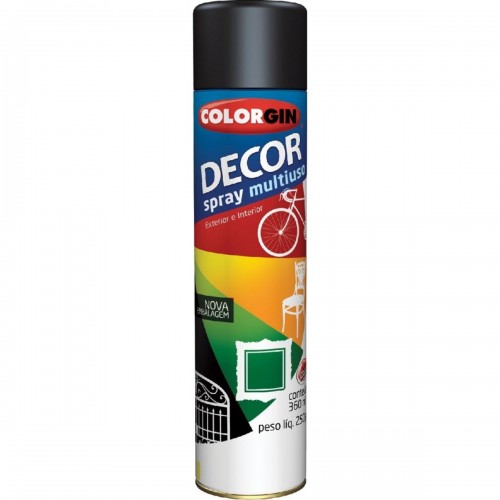 Tinta Spray Colorgin Decor Azul Metalico 360Ml 8601