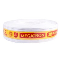 Fio Cabo Paralelo Megatron 2X4,00Mm Branco 100M 8602