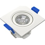 Spot Led Jng Quadrado Branco 03W 6500K Embutir 55308