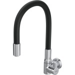 Torneira Metal Bica Movel Parede Hydramotion Preta  1168.Metpthmn