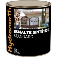 Tinta Esmalte Hydronorth Standard Brilhante Para Metais E Madeiras 900Ml Branco Neve 