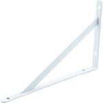 Suporte Prateleira Mao Francesa Thompson Forte 30Cm Branco - Kit C/12 Peças