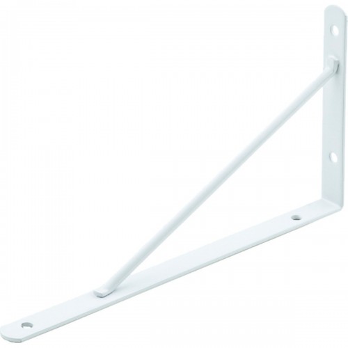 Suporte Prateleira Mao Francesa Podium Forte 25Cm Branco - Kit C/12 Peças