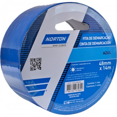 Fita Demarcacao Solo Norton 48Mm X 14M Azul