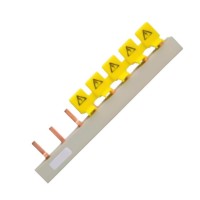 Isolador Fase Steck Amarelo Com 5 Polos - S682003 - Kit C/10 Pecas