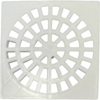 Grelha Plastica Quadrada Branca Krona 15X15Cm - Nr52