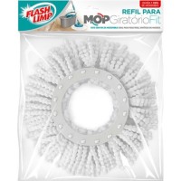 Refil Para Mop Flash Limp Fit Giratorio Branco - Rmop5011