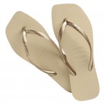 Chinelo Havaianas Slim Square 37/38 Areia