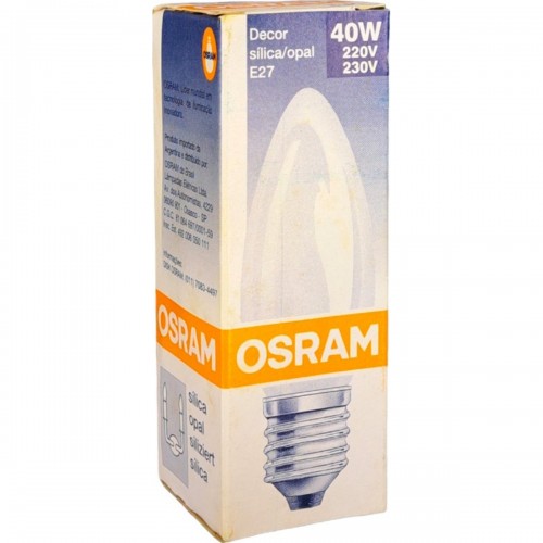 Lampada Vela Lisa Osram Silica 40Wx220V. - Kit C/5 Peças