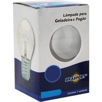 Lampada Para Geladeira/Fogao/Lustre Brasfort 25Wx127V. Leitosa - Kit C/10 Peças