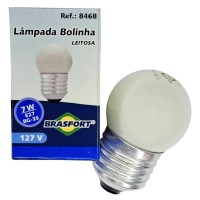 Lampada Bolinha Brasfort 7Wx127V. Leitosa - Kit C/25 Peças