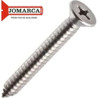 Parafuso Auto Atarraxante Inox Chata Philips Jomarca 3,5 X 19Mm - Kit C/2 Centos