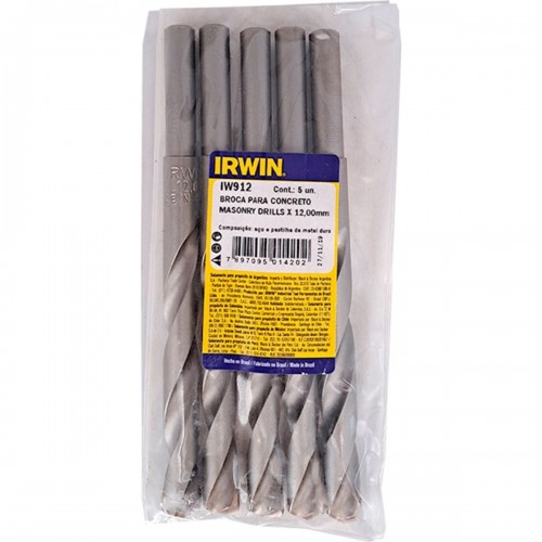 Broca Widea Irwin 12 Mm - Kit C/5 Peças