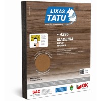 Lixa Madeira Tatu 80 - Kit C/50 Folhas