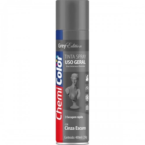 Spray Chemicolor Cinza Escuro 400Ml/250G.