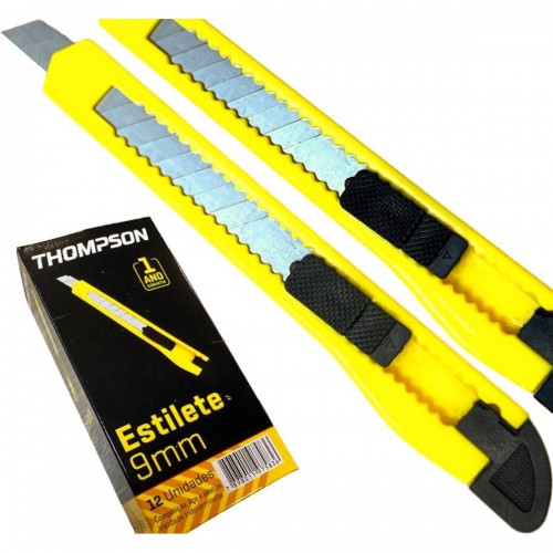 Estilete Estreito Thompson 9Mm - Kit C/12 Peças