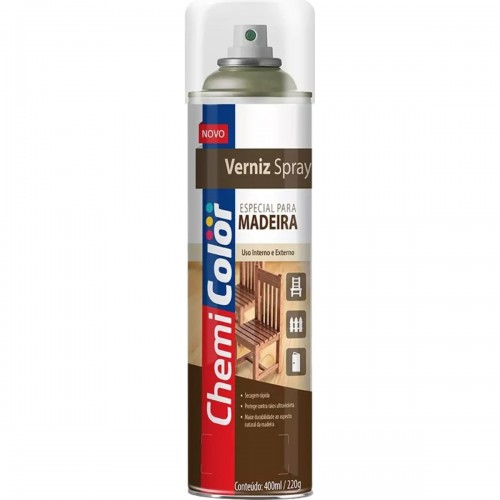 Spray Chemicolor Verniz Madeira Natural 400Ml/220G.