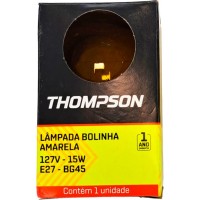 Lampada Colorida Thompson 15Wx127V. Amarela - Kit C/10 Peças