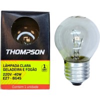 Lampada Para Geladeira/Fogao/Lustre Thompson 40Wx220V. Clara - Kit C/10 Peças