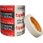 Fita Crepe Adere Uso Geral 423 - 24Mm X 50M - Kit C/5 Peças