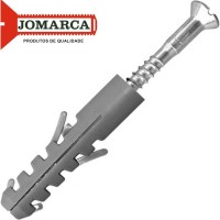 Parafuso Com Bucha 7 Cabeca Chata Reta Pacote Com 200 Pecas Jomarca (3,8 X 40Mm)